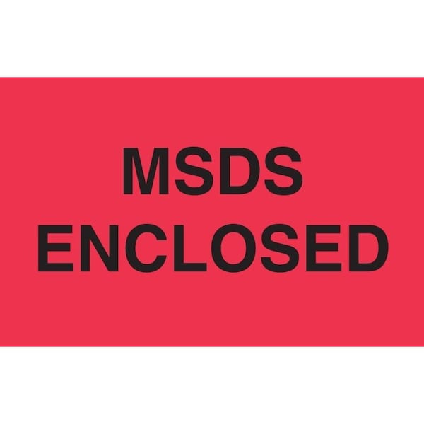 Decker Tape Products Label, DL2523, MSDS ENCLOSED, 3" X 5" DL2523 Zoro